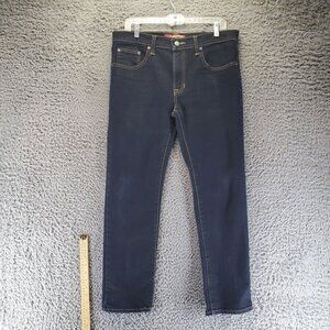 Arizona Jeans Mens 34X29 Dark Blue Skinny Denim Slim Fit Stretch